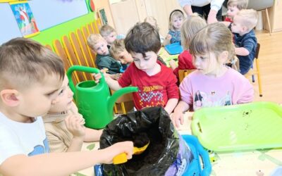 Wiosenny ogródek – zajęcia w grupie 3 i 4 – latków